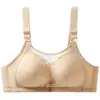 Nuevo estilo sujetador para mujer talla grande, delgado, sin varillas, push-up, soporte lateral, anti-exposición, cobertura total con un hermoso diseño en la espalda