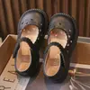 Zapatos de Cuero para Niñas 2026 Primavera y Otoño Nuevos Zapatos de Princesa de Suela Blanda Estilo Británico Zapatos Individuales para Bebé Zapatos Individuales Negros para Niños