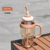Espesado Nuevo Alto Valor Barriga Grande Tipo Pajita Ventosa Gran Capacidad Taza Ton con Asa Tetera Grande