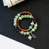 Pulsera de Cerámica Floral Jingdezhen, No se Desvanece, Tacto de Alta Gama para Mujeres, Ajustable, Pulsera de Nuevo Estilo Chino, Venta al por Mayor de Joyería