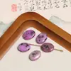 Contas de Pedra Natural Irregular Geométricas Formato Oval Quadrado Redondo com Furo Vertical para Brincos Pulseira Acessórios