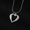 Titânio aço oco padrão irregular adorável quadro pingente colar temperamento feminino all-match personalidade design estilo frio