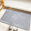Felpudo con patrón de piedra de guijarro bestseller transfronterizo, felpudo absorbente para baño de espuma viscoelástica, alfombrilla antideslizante
