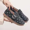 Sapatos Birkenstock Outono e Inverno Antiderrapantes Confortáveis Sapatos de Algodão para Casa Uso Externo Feminino Leves Casuais Quentes Espessados Aumentadores de Altura Solado Macio