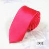 Tie spot monocromático 8cm gravata poliéster seda casual seta tipo cor sólida gravata lisa fabricantes atacado