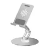 Suporte Dobrável Rotativo 360 Graus Todo em Metal Liga de Alumínio para Desktop Celular Tablet Transmissão Ao Vivo para Preguiçosos