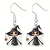 Brincos de Acrílico com Gotejamento de Halloween Casuais e para Festas Compatíveis com Todas as Estações Vários Pingentes com Tema de Halloween