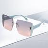 Caja Retro Corea del Sur Moda Nicho Nuevo Trendy Gafas de Sol Hombres y Mujeres Primavera y Verano Parasol Protector Solar Gafas de Sol 908
