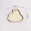Ímã de Geladeira DIY Bordado Dai Festival do Meio Outono Ímã de Geladeira Artesanal Acessórios Ímã de Geladeira Redondo de Madeira DIY Moldura de Madeira 10 Peças