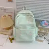 Nova mochila transfronteiriça com design de borboleta, estilo fresco e simples, adequada para alunos do ensino fundamental II, médio e universitários, mochila de campus versátil e minimalista
