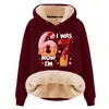 Sudadera con Capucha y Cordón de Manga Larga Holgada Casual de Gran Tamaño para Otoño e Invierno, Composito de Imitación de Algodón, Lana de Cordero, Hombro Caído