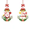 Guirnalda Decoración de Papá Noel Día de Año Nuevo Pegatinas para Vidrio de Ventana Decoraciones Colgantes Pegatinas Electrostáticas Pegatinas para Puertas Pegatinas para Ventanas Removibles