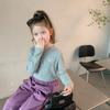 Ropa Infantil Momo Camiseta de Primavera y Otoño para Niñas 2023 Nueva Ropa Infantil Casual de Manga Larga Bebé Top Elegante con Capucha