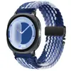 Adecuado para Samsung Watch8 Correa Trenzada Elástica de Arcoíris con Hebilla de Paracaídas Nueva Correa Deportiva para Smartwatch