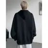 Sudadera con capucha de estrella de metal peso pesado americana para hombre, Otoño, Tallas grandes, Moderna, Holgada, Cuello semi alto, Cárdigan, Ropa exterior