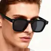 Nuevas Gafas de Sol 51048 Moda Marco Cuadrado Pequeño Bloqueo de Color Estilo Callejero Trendy Europeo y Americano Gafas de Sol Marco Redondo Tachonadas