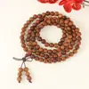 Pulsera de cuentas redondas de madera de azufaifo, estilo de bucle único, unisex, diseño simple, cuentas de oración decorativas, joyería, accesorio cultural, pulsera, venta al por mayor desde el fabricante