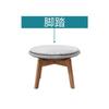 Sofá nórdico informal de teca y ratán para exteriores, mesa y silla creativas para patio, balcón y jardín, combinación de muebles de ratán