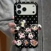 Diseño de lunares, adecuado para iPhone 17 Pro Max, iPhone 16 Pro, protección completa de la lente, 15 en 1, película de 14
