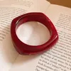 Pulseira Redonda Europeia e Americana Transfronteiriça de Acrílico Cravejada com Diamantes Pulseira de Personalidade Nicho Joia Exagerada de Luxo Leve Atacado