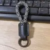 Llavero para Teléfono Móvil Cuerda Colorida Colgante Correa Colgante Trenzado Macarrón Anti-Pérdida Cuero Sencillo Moda Estilo Caliente