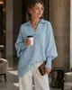 Suéter de punto pullover de cuello redondo transfronterizo europeo y americano 2026 otoño/invierno para mujer, estilo suelto y relajado de Amazon, suéter de color liso para mujer