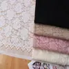 [Encaje Yuchang] alta elasticidad tridimensional rosa hilo grueso caída vestido de mujer tela de encaje tela para ropa