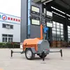 5 m coche de remolque de iluminación móvil de rescate de emergencia iluminación de construcción coche de ingeniería iluminación nocturna