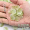 0 Peças de Espuma d'Água Série Verde Oliva Pétalas Esmaltadas Imitando Jade Folhas de Árvore Grampos Estilo Antigo Dinastia Han Materiais Artesanais