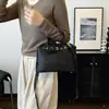 Bolsa Maleta Portátil Simples Retrô para Mulheres 2024 Nova Grande Capacidade Bolsa de Ombro Cruzada Relaxada