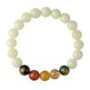 Pulsera del Dios de la Riqueza de Cinco Vías de Piedra Luminosa Pulsera Redonda de Seis Caracteres Proverbiales para Mujer Pulsera de Rosario Masculina para el Año de Nacimiento Joyería Luminosa