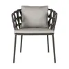 Combinação de Mesa e Cadeira para Exterior Cadeira de Lazer para Varanda Mesa e Cadeira ao Ar Livre Mesa e Cadeira para Refeição em Pátio e Jardim Móveis de Rattan