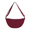 Probador familiar U con bolso de mensajero femenino, pequeño bolso de nailon con forma de libro rojo, bolso de hombro para estudiante, bolso de tela, suministro de fábrica
