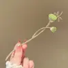 Grampo de Cabelo Flor Tulipa Estilo Floresta para Mulheres, Ferramenta Tradicional para Penteado de Coque, Grampo de Cabelo Hanfu Moderno, Grampo de Cabelo Cheongsam