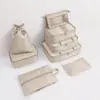 Bolsa de Armazenamento de Viagem Conjunto de Armazenamento de Oito Peças Impermeável Tecido Oxford Viagem de Negócios Maquiagem e Artigos de Higiene Pessoal Conjunto de Armazenamento para Classificação