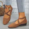 Mocasines para Mujer Estilo Nuevo Floral Europeo y Americano Talla Grande Zapatos Deportivos Casuales para Mujer Primavera Punta Puntiaguda Cuña Zapatos de una Sola Pieza 2025 Comercio Exterior