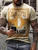 Verano 2023 nuevo venta directa de fábrica transfronteriza impresión digital 3D para hombre logo de coche camiseta de secado rápido para motocicleta de carreras
