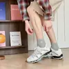 Calcetines Finos de Verano, Calcetines de Malla, Color Sólido, Absorbentes de Sudor, Transpirables, Anti-Olor, Calcetines Deportivos Blancos, Calcetines Versátiles para Estudiantes, Calcetines para Parejas