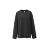 Jiezhan Roupa Masculina Street Retro Desconstruída Patchwork Manga Longa 26 Outono Novo Produto 260G Sorona Stretch Camiseta Casual