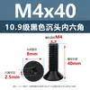 Tornillos de Cabeza Avellanada de Acero al Carbono de Alta Resistencia Grado 10.9, con Zócalo Hexagonal, Acabado de Óxido Negro, Tornillos de Máquina de Cabeza Cónica M2M3M4M12