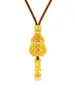 Tienda de oro con nuevo colgante de disco de ocho tesoros con taladro retro hueco de estilo étnico chino, colgante de brújula francesa antigua de oro arena