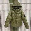 Colección de Chaquetas Acolchadas de Algodón Transfronterizas Insignia de Brújula Clásica en el Brazo Izquierdo Cierre de Cremallera Estilo Casual Funcional Urbano Americano
