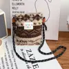 Nova Bolsa Pequena Fofa Pelúcia Arco-Íris Bolinhas Tendência, Bolsa de Ombro Transversal Rosa, Bolsa de Mão para Compras
