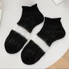 Calcetines Calcetines Cortos de Mujer Primavera y Verano Delgados Medias de Seda Kash Absorbentes de Sudor Ins Calcetines de Barco de Tubo Corto Negros de Moda Estilo Coreano Combinan con Todo