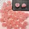 Melocotón Amarillo Transparente Estéreo Mini Accesorios DIY Juguete de Comida Crema de Fruta Pegamento Joyería de Dibujos Animados Accesorios para Hebilla de Zapatos Pasador
