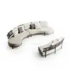 Conjunto de Móveis de Sofá de Rattan para Jardim Externo, Impermeável para Pátio, Alumínio em Forma de Arco para Varanda de Hotel, Cadeiras de Rattan para Lazer