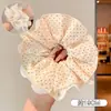 Scrunchie com vibe feminina, elástico de cabelo coreano fofo, acessório de cabelo estilo preguiçoso oversized, faixa de cabelo para coque