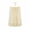 91050-Top Sexy Ajustado Estilo Europeo y Americano para Mujer Nueva Moda Primavera/Verano 2026 Top Tubo Spicy Girl con Tirantes