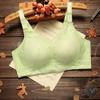 [Espesso/Fino Opcional] Novo Sutiã de Verificação de Segurança Não Magnético Sem Aros Renda Push-Up Lingerie