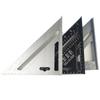 Fábrica cabello lacio 12 pulgadas aleación de aluminio escuadra de ángulo 7 pulgadas carpintería regla de marcado venta al por mayor aluminio fundido regla triangular